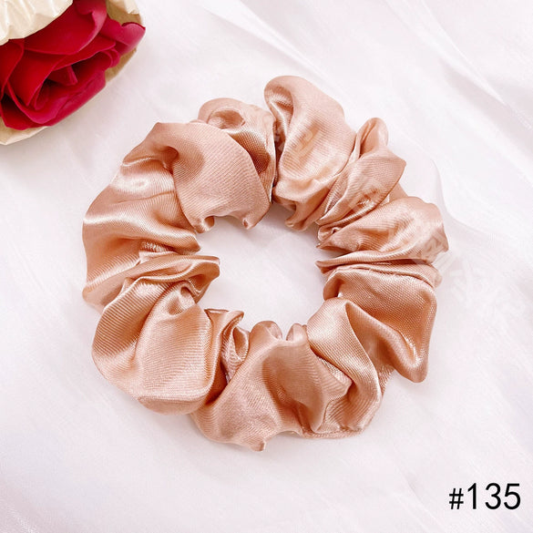 Solid Color Handmade Hair Ring Large Intestine Shape Headwear
