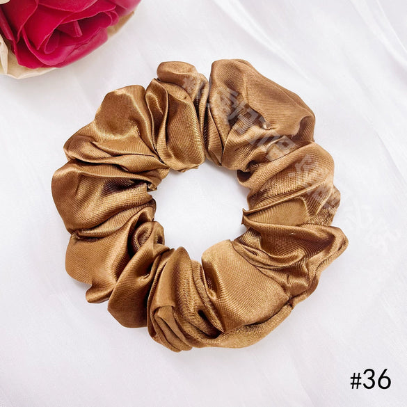 Solid Color Handmade Hair Ring Large Intestine Shape Headwear