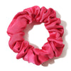 Solid Color Satin Cloth Hair Loop High Elasticity Handmade Simple Ball Head Hair Tie Basic All Match Headwear