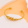 Solid Color Solid Color Stainless Steel 18k Gold Plated Bangle In Bulk