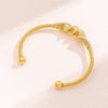 Solid Color Solid Color Stainless Steel 18k Gold Plated Bangle In Bulk