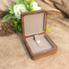 Solid Wood Black Walnut Jewelry Gift Box Wooden Bracelet And Necklace Packaging Box With Buckle Closure