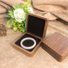 Solid Wood Black Walnut Jewelry Gift Box Wooden Bracelet And Necklace Packaging Box With Buckle Closure