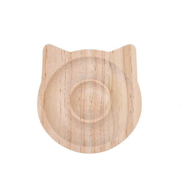 Solid Wood Jewelry Display Tray For Bracelet Buddha Beads Round Splicing Design