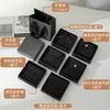 Soot Black Jewelry Packaging Box With Flannel Bag Light Luxury Heaven And Earth Cover Made Of Paper And Cardboard For Ring Jewelry Storage With Drawer