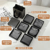 Soot Black Jewelry Packaging Box With Flannel Bag Light Luxury Heaven And Earth Cover Made Of Paper And Cardboard For Ring Jewelry Storage With Drawer