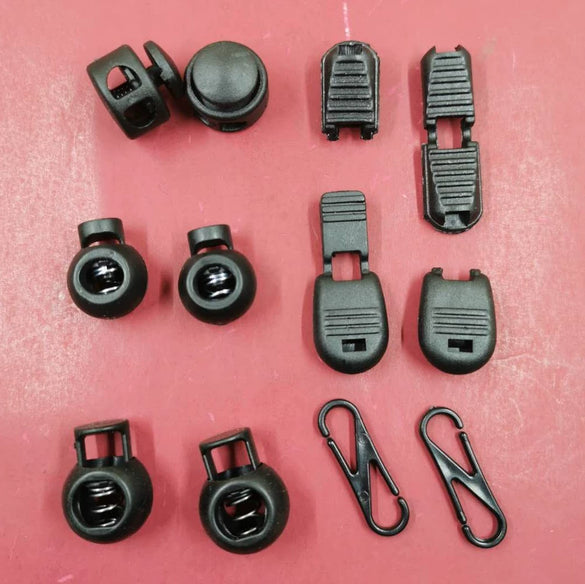 Source Supply Plastic Rope Buckle Pocket Rope Buckle High Quality Spring Buckle Pig Nose Buckle Round Bead Buckle Style Complete