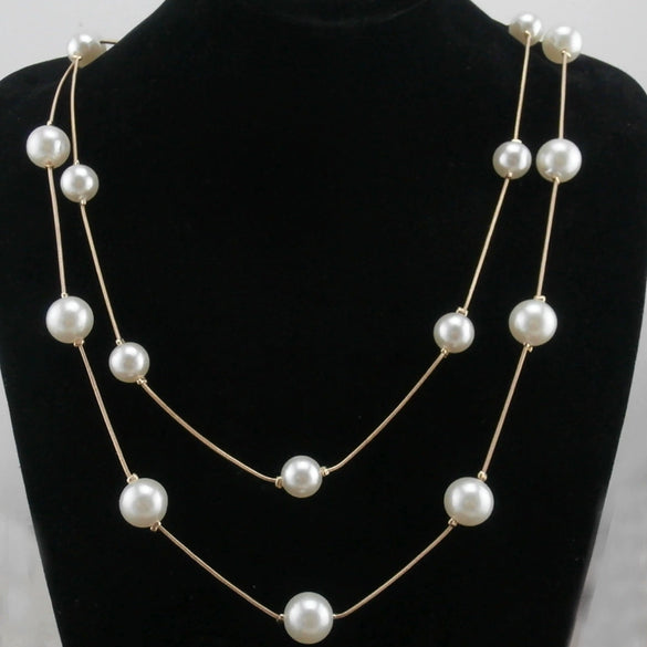 Necklace Simple All-Match Pearl Clavicle Chain Same Style Necklace Temperament Fashion Gift