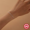 Sparkling S925 Silver Bracelet With Niche Design Cauliflower Chain And Bow Shape Electroplated Women's Basic Hand Jewelry