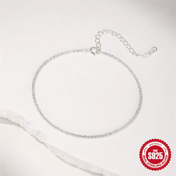 Sparkling S925 Silver Bracelet With Niche Design Cauliflower Chain And Bow Shape Electroplated Women's Basic Hand Jewelry