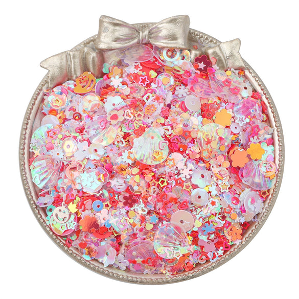 Special Shaped Colorful Mixed Beads And Flash Sequins Handmade Diy Ear And Necklace Clothing Accessories