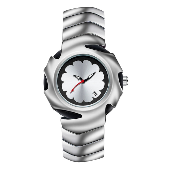 Specialshaped Retro Quartz Watch Diecast Stainless Steel Mineral Strengthened Mirror