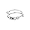 Spiral Bead Opening Ring Jewelry Brass Unisex