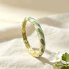 Spiral Enamel Open Cuff Bracelet With Retro Geometric Color Block Design And Plated Finish Wholesale Fashion Accessory