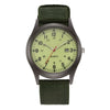 Sport Men's Alloy Case Canvas Strap Round Dial Quartz Watch
