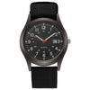 Sport Men's Alloy Case Canvas Strap Round Dial Quartz Watch