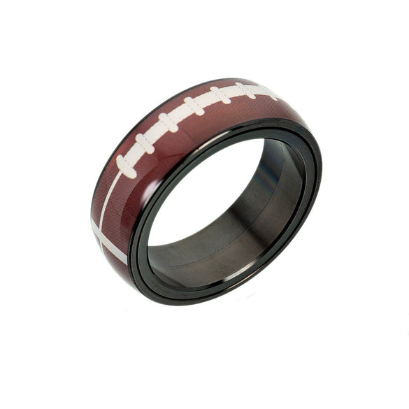 Sporting Goods Jewelry Titanium Steel Ring Geometric Epoxy Unisex