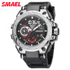 Sports Alloy Watch For Men With Plastic Mirror Round Dial And Pu Strap