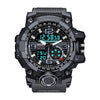 Sports Color Block Buckle Electronic Men'S Watches