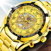 Sports Color Block Single Folding Buckle Quartz Men'S Watches