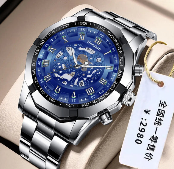 Sports Color Block Single Folding Buckle Quartz Men'S Watches
