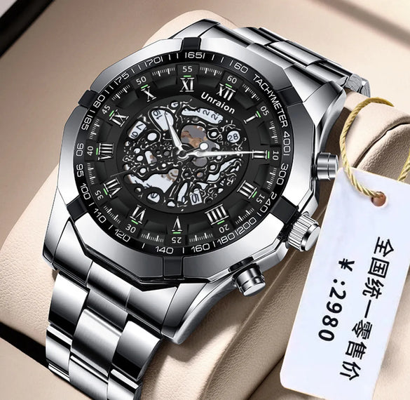 Sports Color Block Single Folding Buckle Quartz Men'S Watches