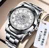 Sports Color Block Single Folding Buckle Quartz Men'S Watches