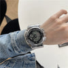 Sports Electronic Watch Plastic And Silicone Material Leisure Style Waterproof Luminous Multifunctional For Men And Women