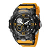 Sports Electronic Watch Plastic Strap Metal Case Round Dial For Male