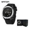 Sports Outdoor Electronic Watch Alloy Alloyabs Case Silicone Nylon Strap Round Dial Highend Style
