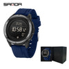 Sports Outdoor Electronic Watch Alloy Alloyabs Case Silicone Nylon Strap Round Dial Highend Style