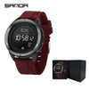 Sports Outdoor Electronic Watch Alloy Alloyabs Case Silicone Nylon Strap Round Dial Highend Style