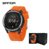 Sports Outdoor Electronic Watch Alloy Alloyabs Case Silicone Nylon Strap Round Dial Highend Style