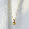 Sports Pendant Necklace Stainless Steel Gold Plated Titanium Steel Clavicle Chain