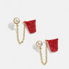 Sports Series Copper Geometric Electroplated Unisex Earrings