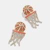 Sports Series Copper Geometric Electroplated Unisex Earrings