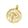 Sports Series Copper Pendant With Geometric Pattern And Dripping Oil Treatment