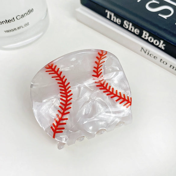 Sports Series Hairpin Women's Pvc Handmade Basketball Football Grab Clip Headwear