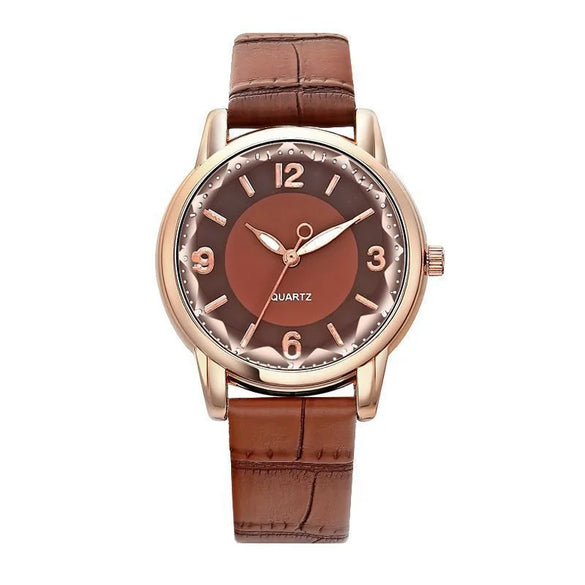 Sports Solid Color Buckle Quartz Women'S Watches