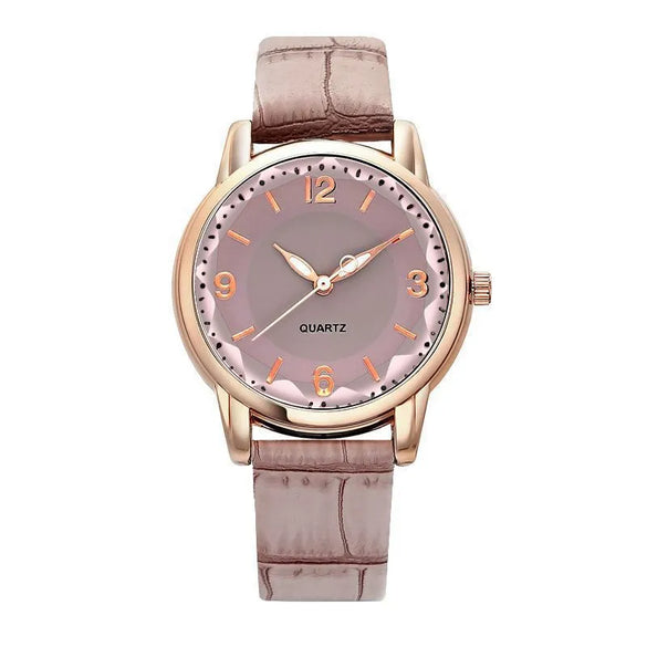 Sports Solid Color Buckle Quartz Women'S Watches