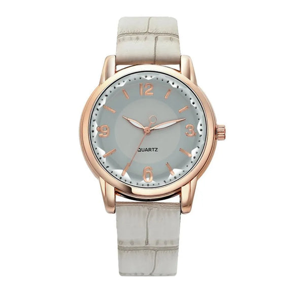 Sports Solid Color Buckle Quartz Women'S Watches