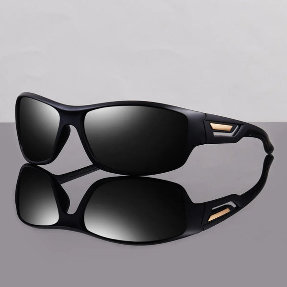 Sports Solid Color Tinted Lenses Biker Full Frame Sports Sunglasses
