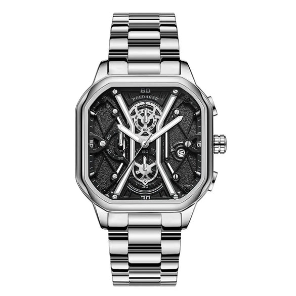 Sports Square Buckle Quartz Men'S Watches