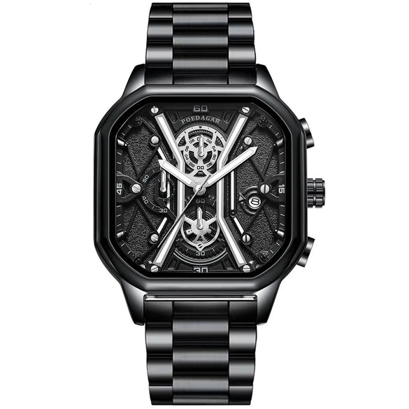 Sports Square Buckle Quartz Men'S Watches