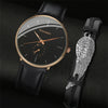 Sports Style Men's Quartz Watch With Alloy Case Imitation Leather Strap And Stainless Steel Buckle Round Dial