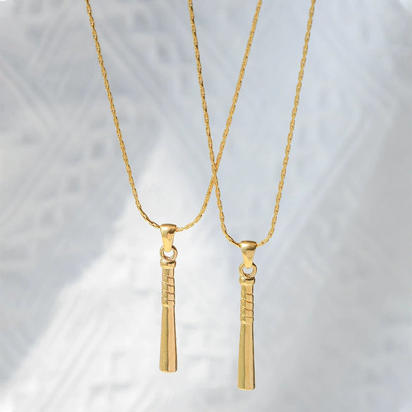 Sports Style Stainless Steel And Titanium Steel Electroplating Stick Pendant Collarbone Chain Necklace Jewelry For Women