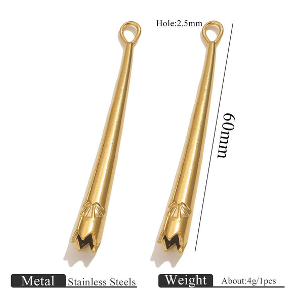 Sports Style Titanium Steel Long Pendant Jewelry Electroplated Stainless Steel Accessories