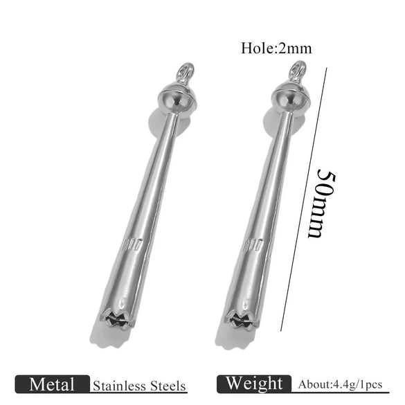 Sports Style Titanium Steel Long Pendant Jewelry Electroplated Stainless Steel Accessories