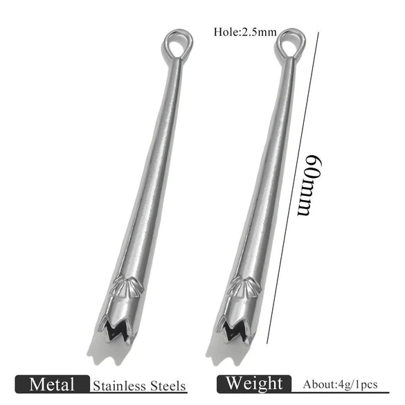 Sports Style Titanium Steel Long Pendant Jewelry Electroplated Stainless Steel Accessories