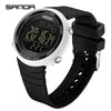 Sports Watch Acrylic Mirror Abs Case Silicone Strap Round Dial Chic Versatile Minimalist Casual Sporty Light Luxury Natural Style Waterproof For Students